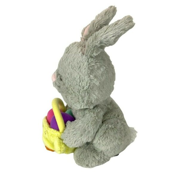 Gund Easter Bunny Plush With Yellow Chick Basket & Colorful Eggs Stuffed Animal - Picture 2 of 8
